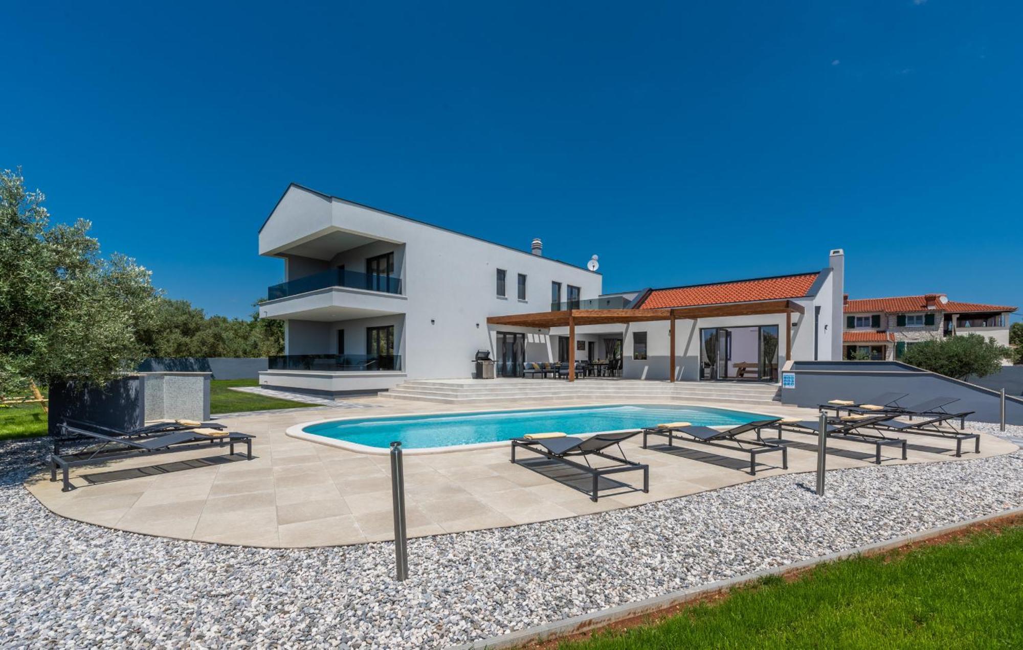 Villa Posidonia Near Pula With Sea View And Surrounded By Olive Trees Krnica Eksteriør billede