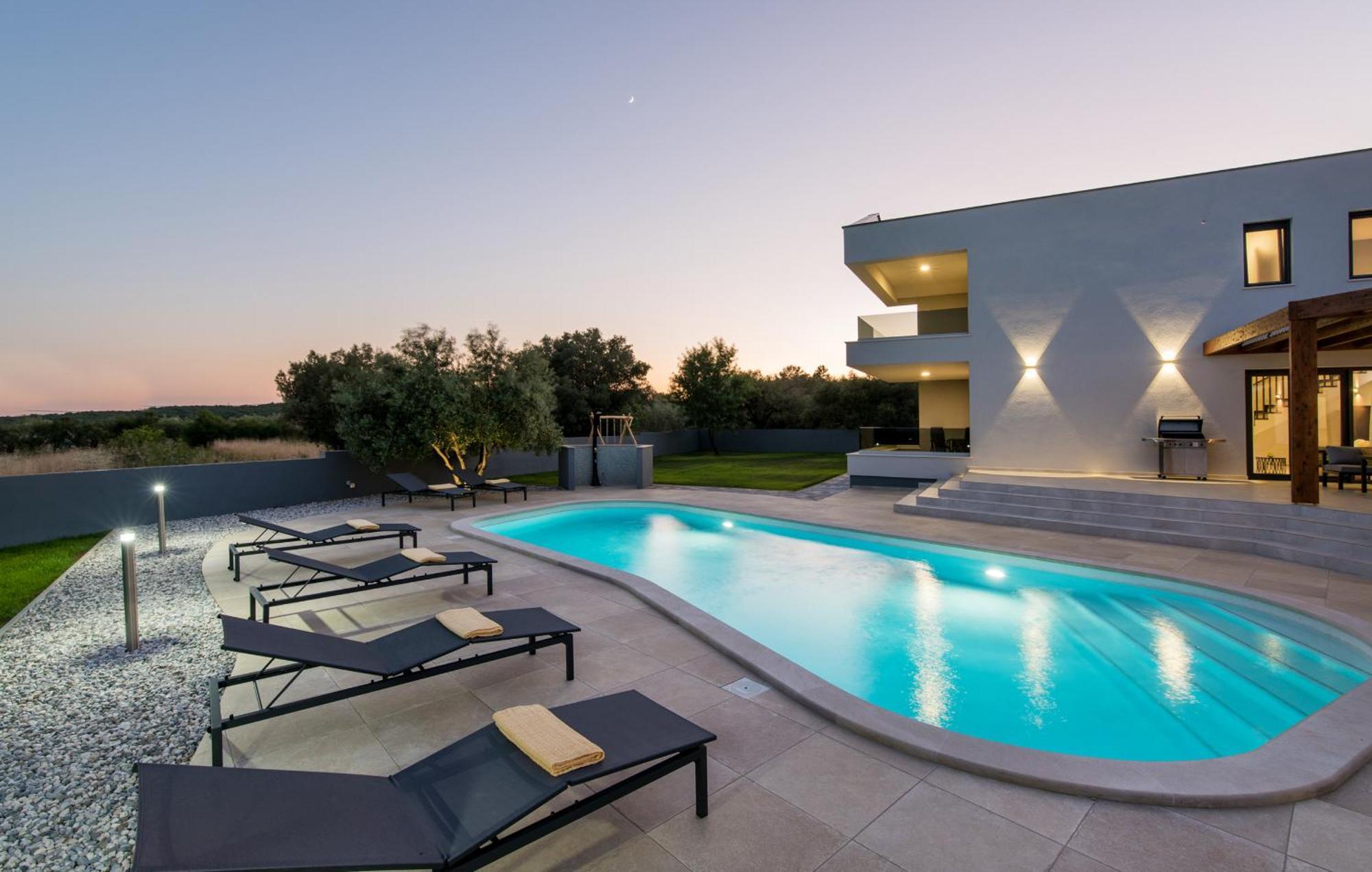 Villa Posidonia Near Pula With Sea View And Surrounded By Olive Trees Krnica Eksteriør billede