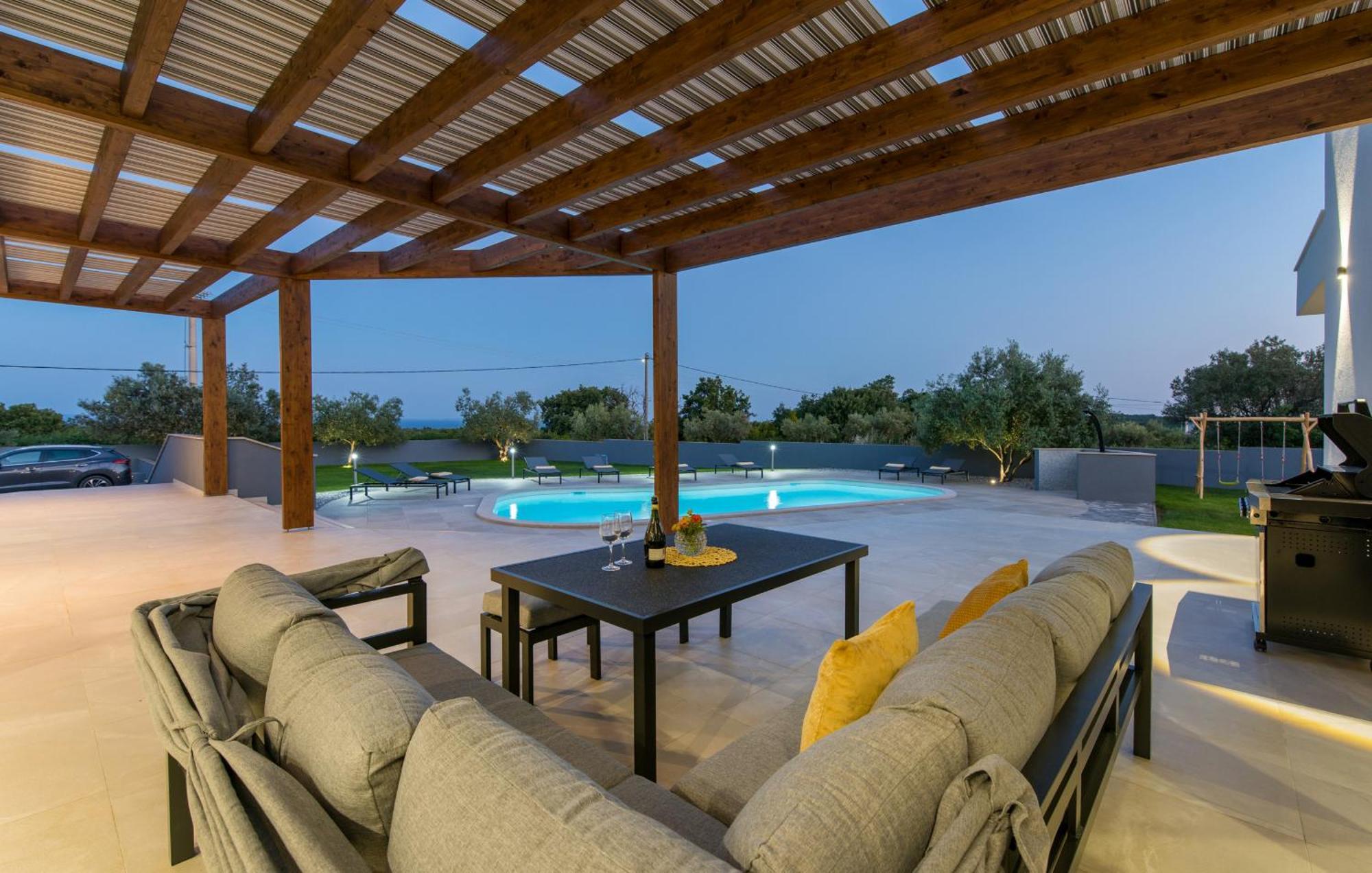 Villa Posidonia Near Pula With Sea View And Surrounded By Olive Trees Krnica Eksteriør billede